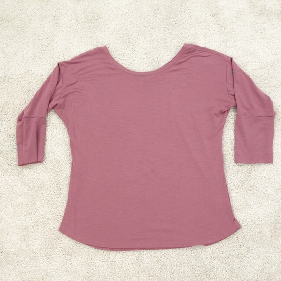 Columbia Tops - Columbia Shirt Women's Small Purple Mauve 3/4 Sleeve Stretch Pullover Outdoor